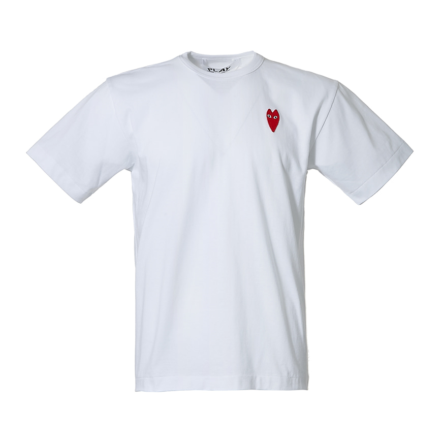 [라벨루쏘] [꼼데가르송]  하트 와펜 티셔츠 P1T230 WHITE