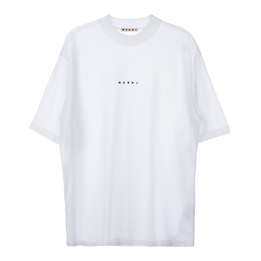 [라벨루쏘] [마르니] [22SS] 로고 코튼 티셔츠 HUMU0223P1 USCS87 LOW01